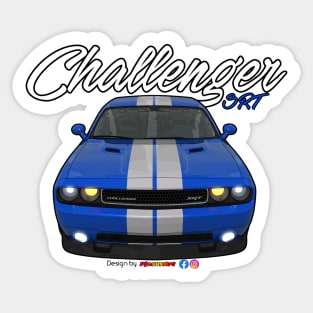 Challenger SRT8 Blue by pjesusart Sticker